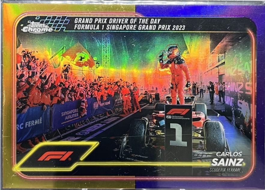 Carlos Sainz [Gold Purple Refractor] #173