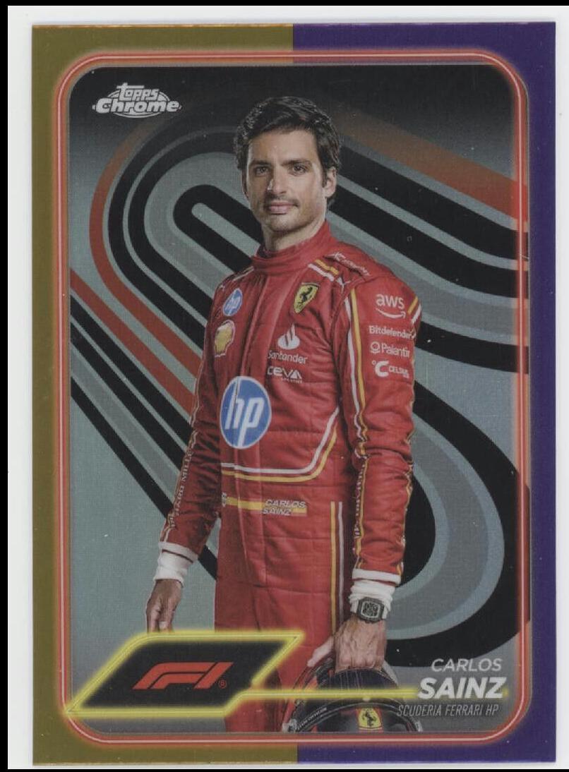 Carlos Sainz [Gold Purple Refractor] #4
