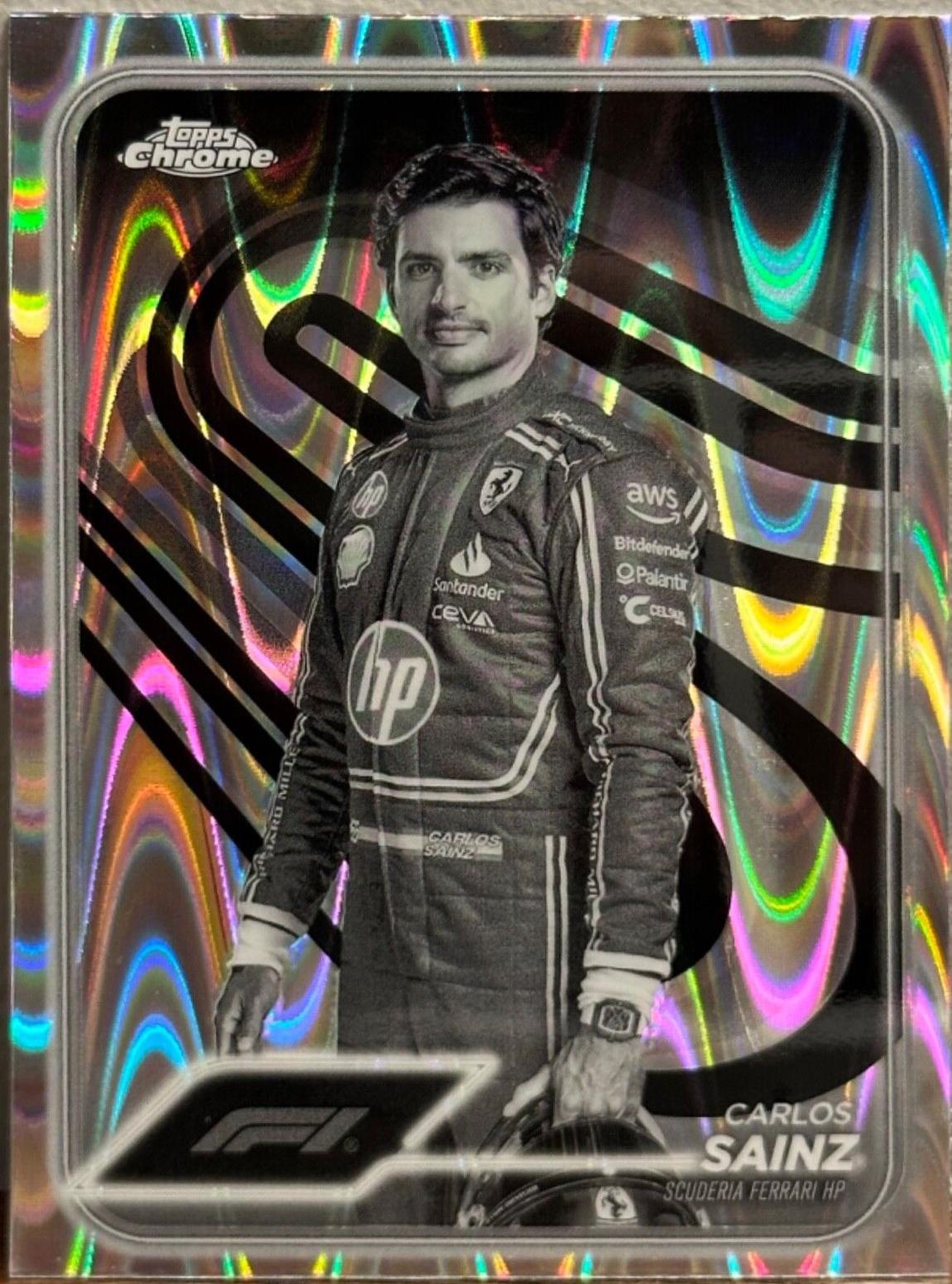 Carlos Sainz [Orange RayWave Refractor] #4