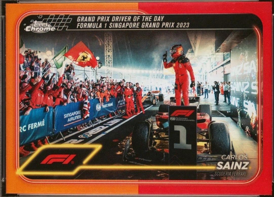 Carlos Sainz [Orange Red Refractor] #173