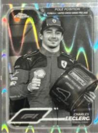 Charles Leclerc [Black White RayWave Refractor] #155