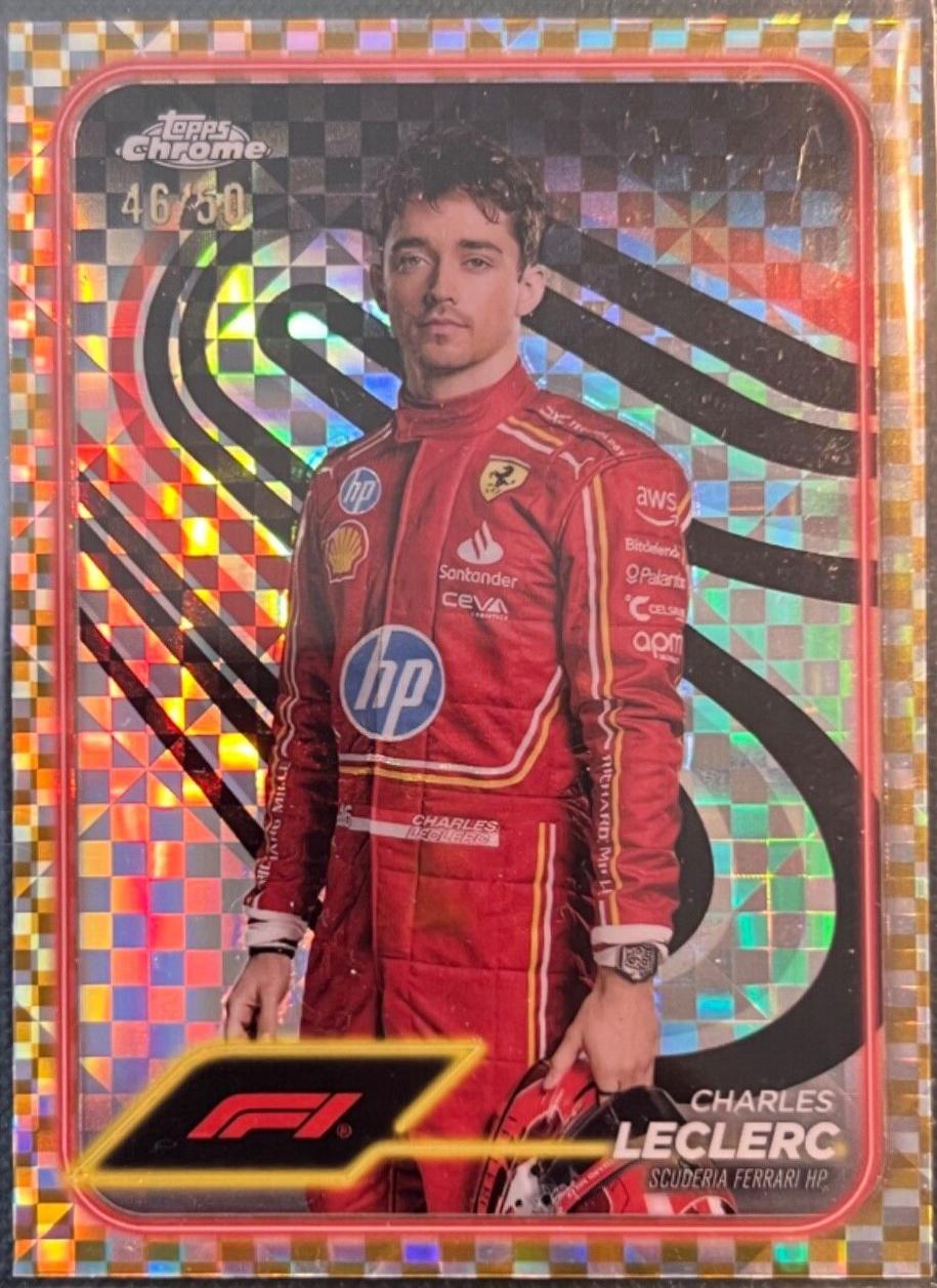 Charles Leclerc [Checker Flag Gold Refractor] #3