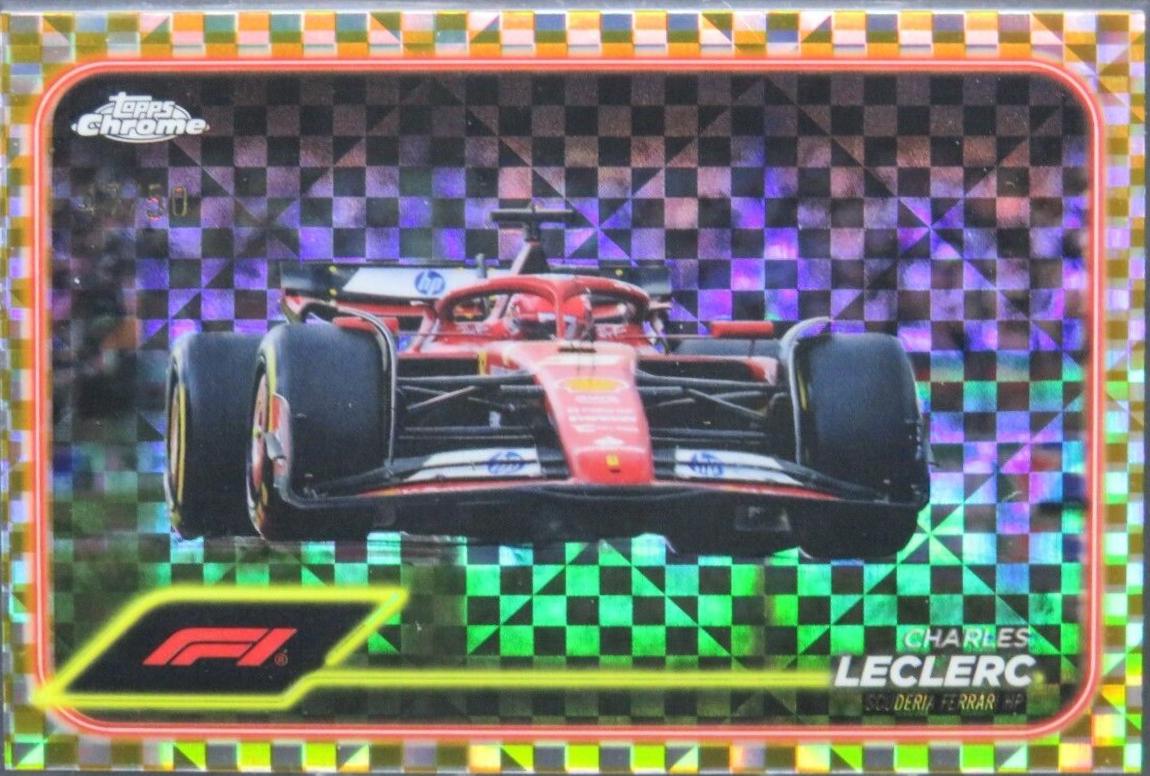 Charles Leclerc [Checker Flag Gold Refractor] #75