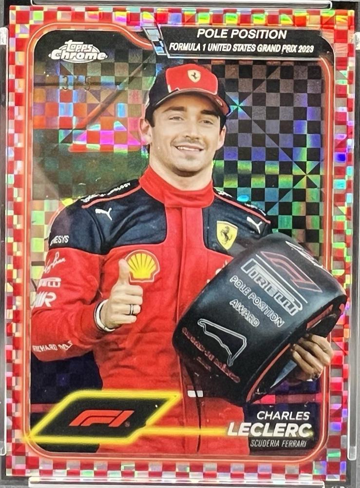 Charles Leclerc [Checker Flag Red Refractor] #155