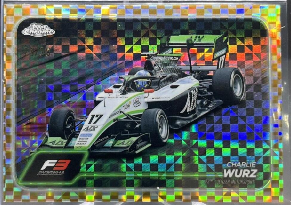 Charlie Wurz [Checker Flag Gold Refractor] #130