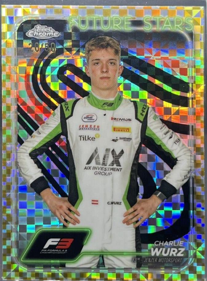Charlie Wurz [Checker Flag Gold Refractor] #58
