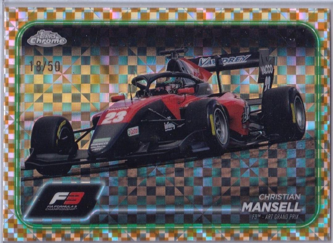 Christian Mansell [Checker Flag Gold Refractor] #136