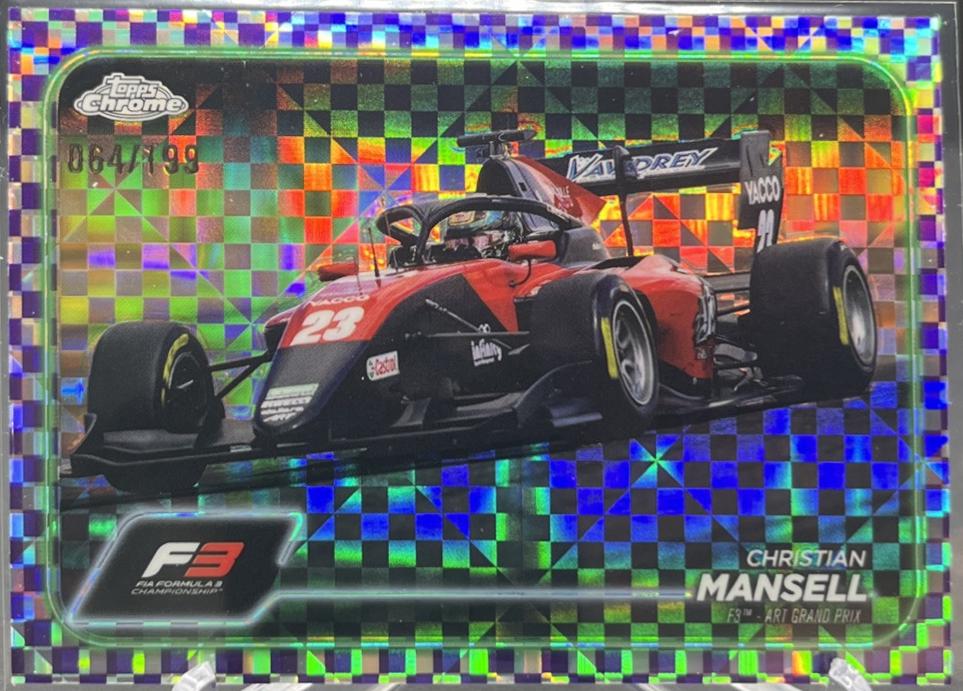 Christian Mansell [Checker Flag Purple Refractor] #136