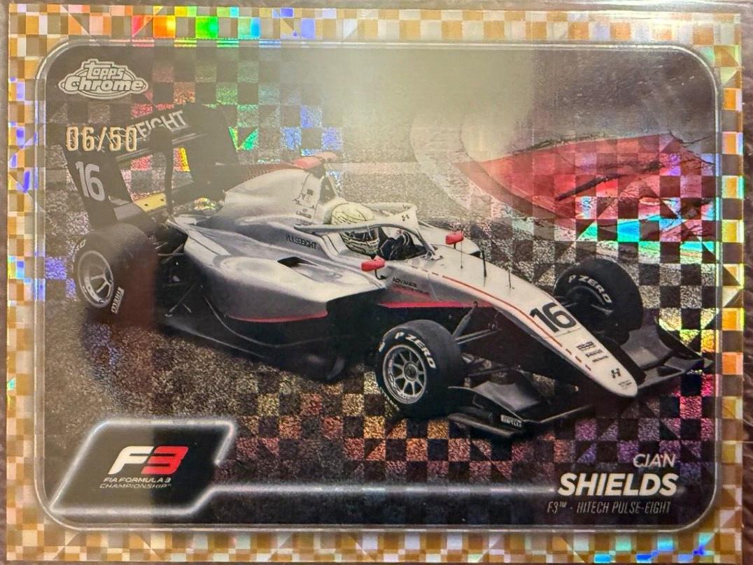 Cian Shields [Checker Flag Gold Refractor] #129