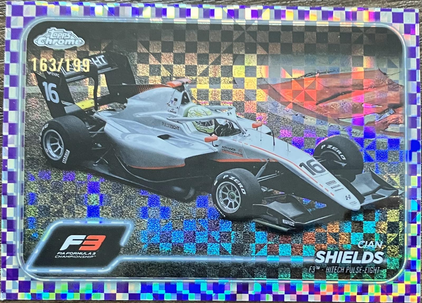 Cian Shields [Checker Flag Purple Refractor] #129