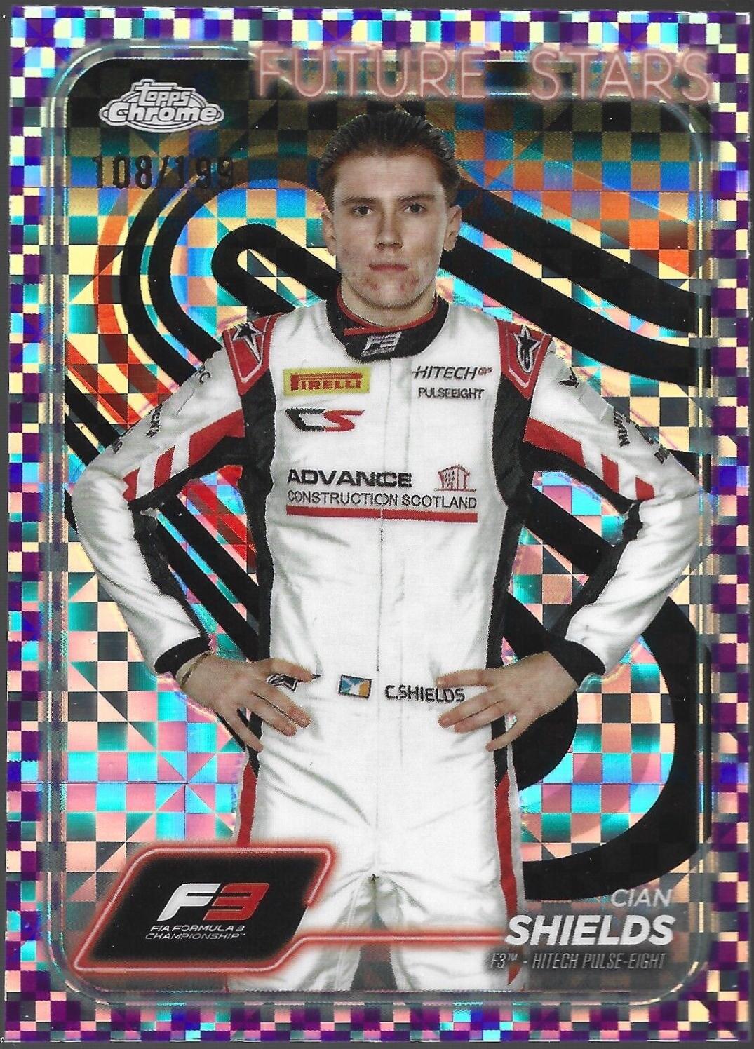 Cian Shields [Checker Flag Purple Refractor] #57
