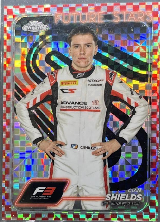 Cian Shields [Checker Flag Red Refractor] #57