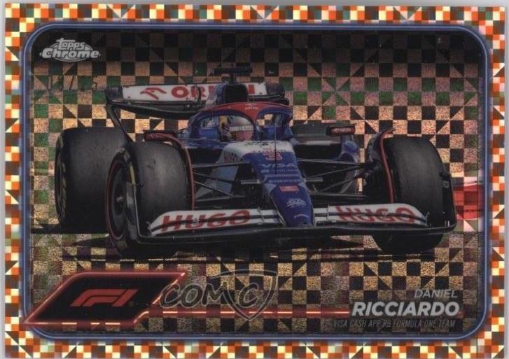 Daniel Ricciardo [Checker Flag Orange Refractor] #90