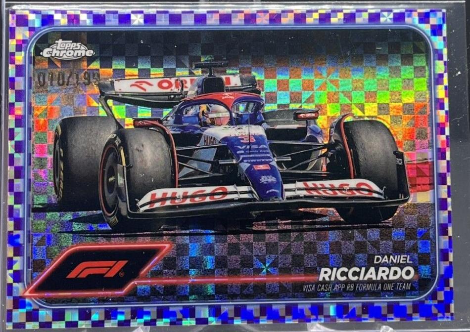 Daniel Ricciardo [Checker Flag Purple Refractor] #90