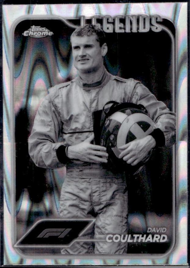 David Coulthard [Black White RayWave Refractor] #196