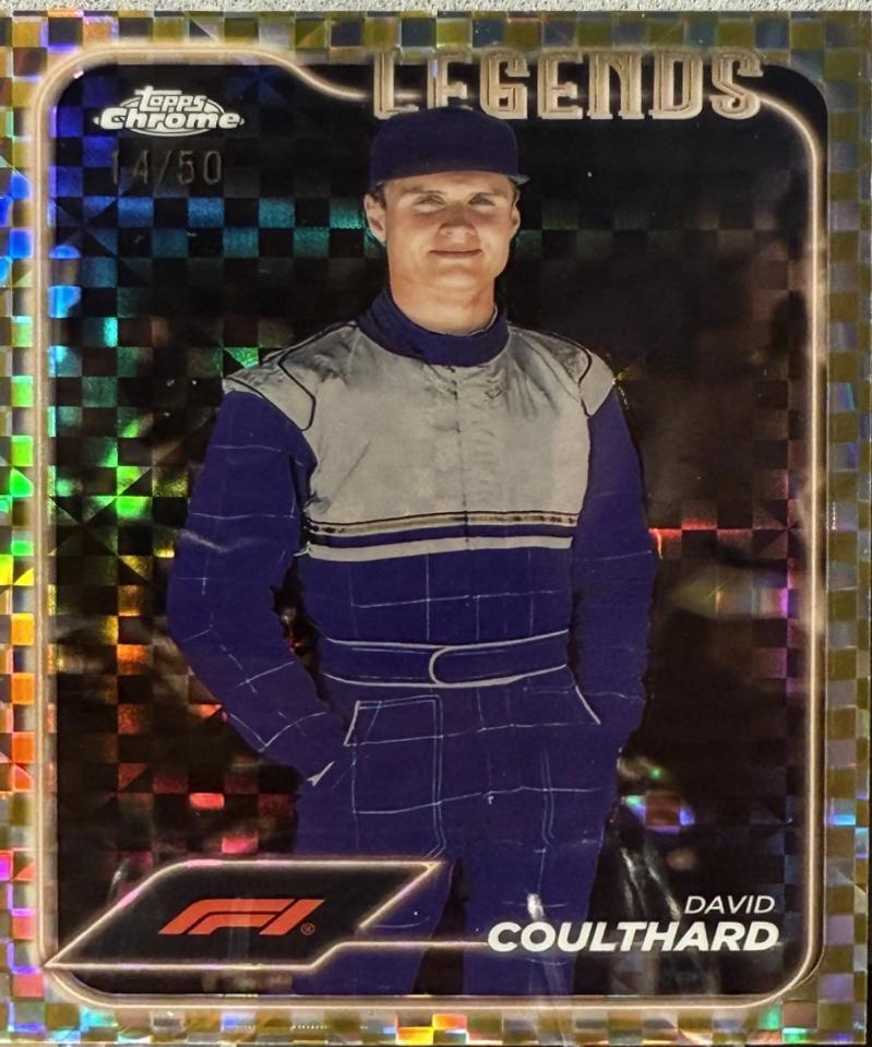 David Coulthard [Checker Flag Gold Refractor] #191