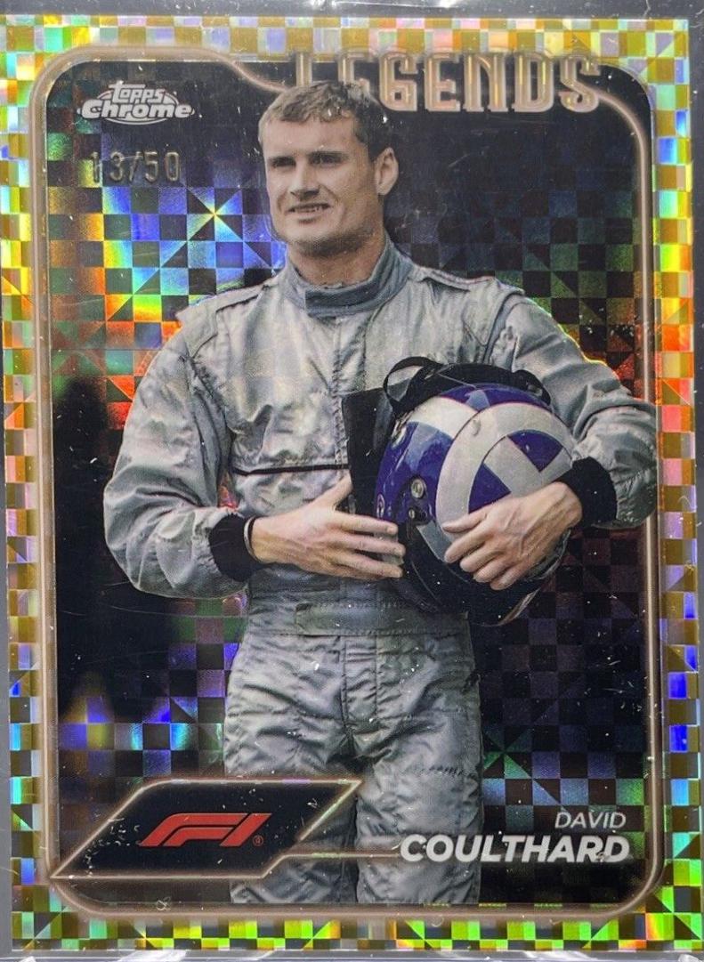 David Coulthard [Checker Flag Gold Refractor] #196