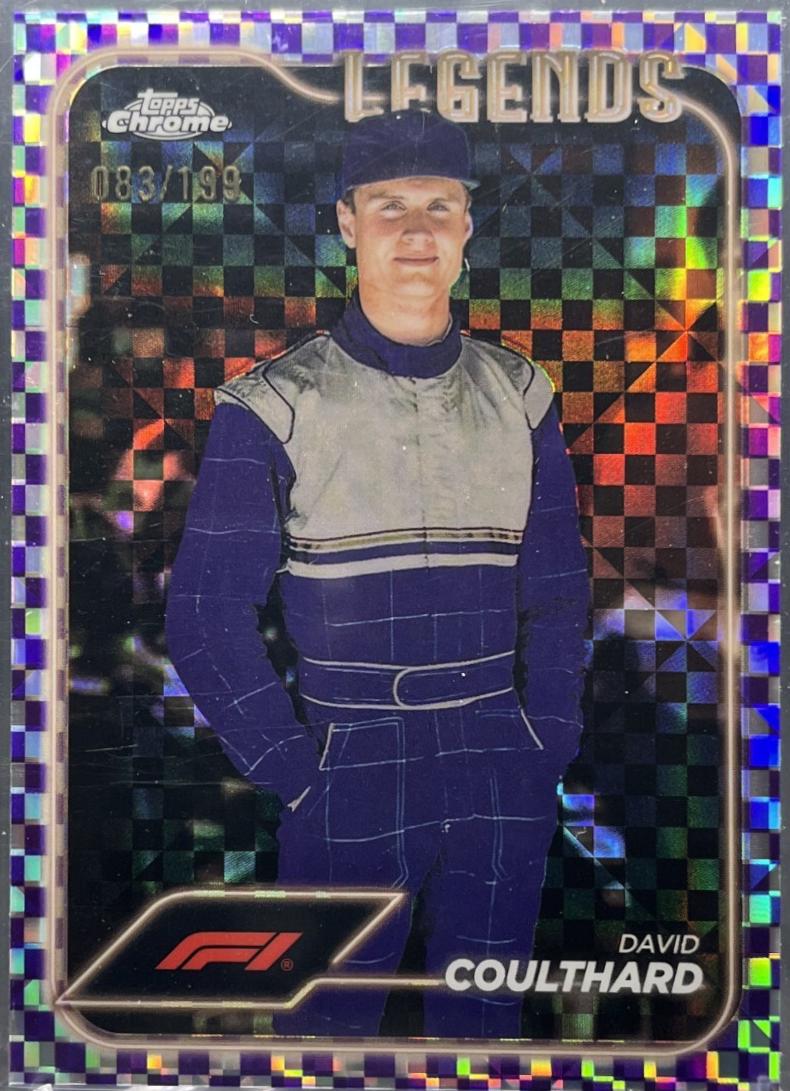 David Coulthard [Checker Flag Purple Refractor] #191