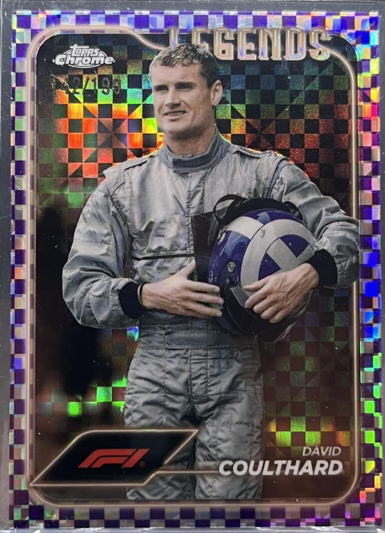 David Coulthard [Checker Flag Purple Refractor] #196