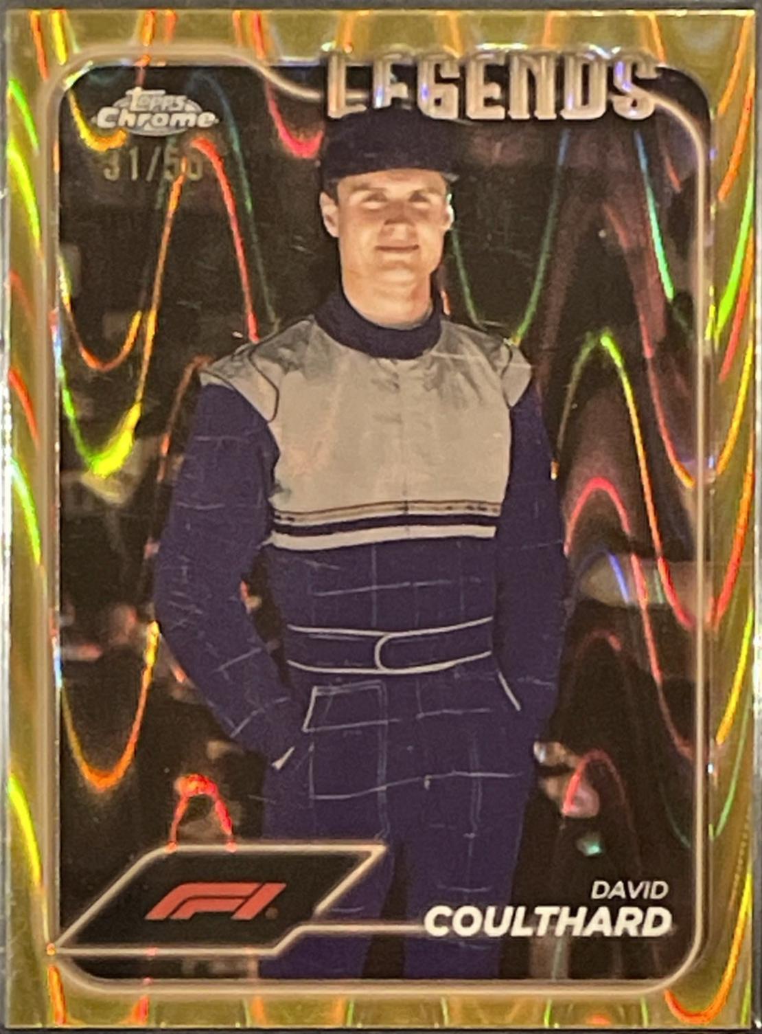 David Coulthard [Gold RayWave Refractor] #191