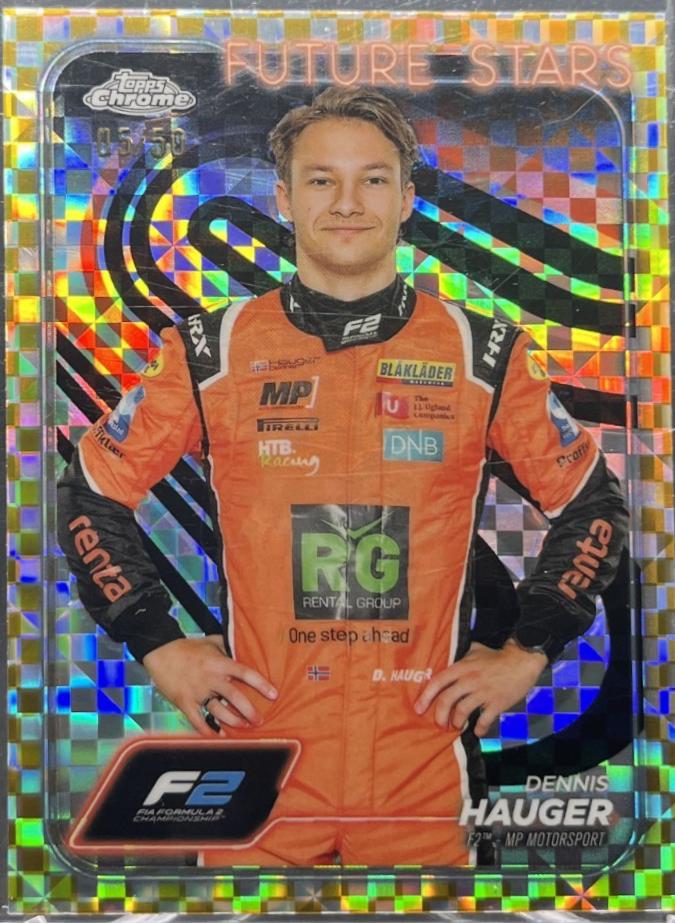 Dennis Hauger [Checker Flag Gold Refractor] #23
