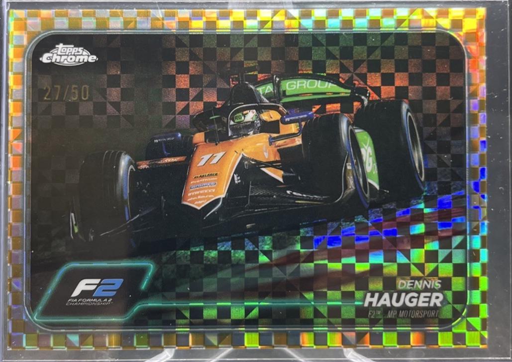 Dennis Hauger [Checker Flag Gold Refractor] #95