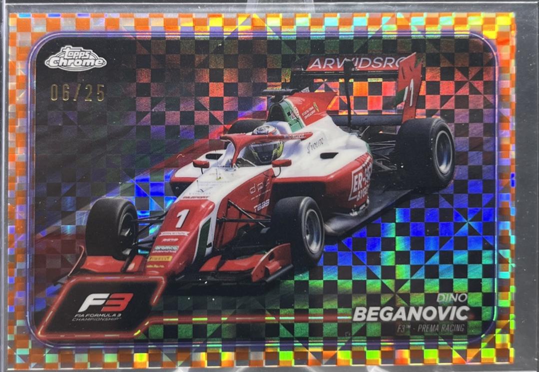 Dino Beganovic [Checker Flag Orange Refractor] #115