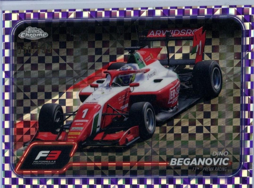 Dino Beganovic [Checker Flag Purple Refractor] #115
