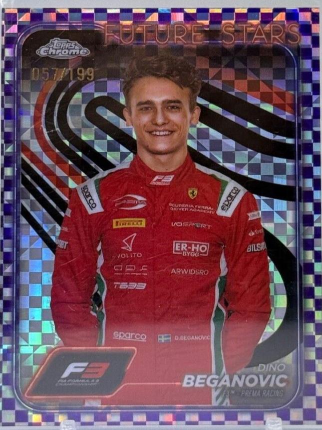 Dino Beganovic [Checker Flag Purple Refractor] #43