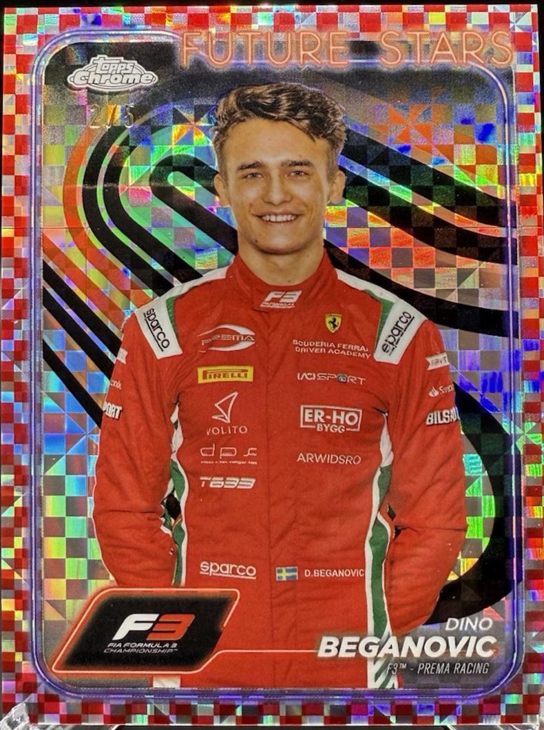 Dino Beganovic [Checker Flag Red Refractor] #43