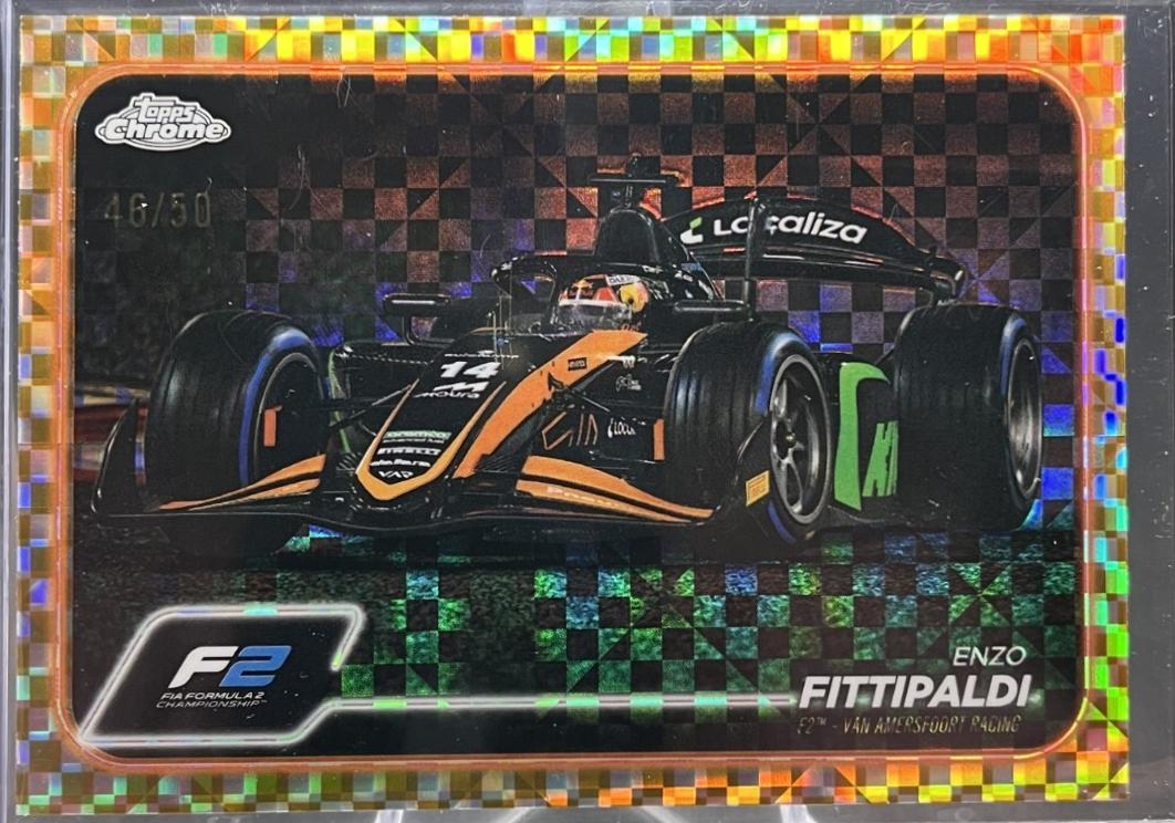Enzo Fittipaldi [Checker Flag Gold Refractor] #111