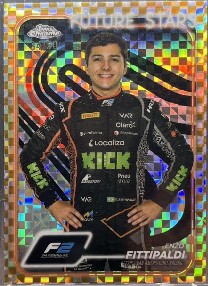 Enzo Fittipaldi [Checker Flag Gold Refractor] #39