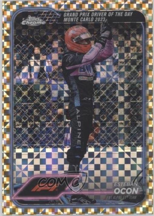 Esteban Ocon [Checker Flag Gold Refractor] #164