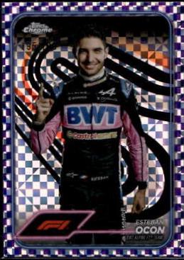 Esteban Ocon [Checker Flag Purple Refractor] #9