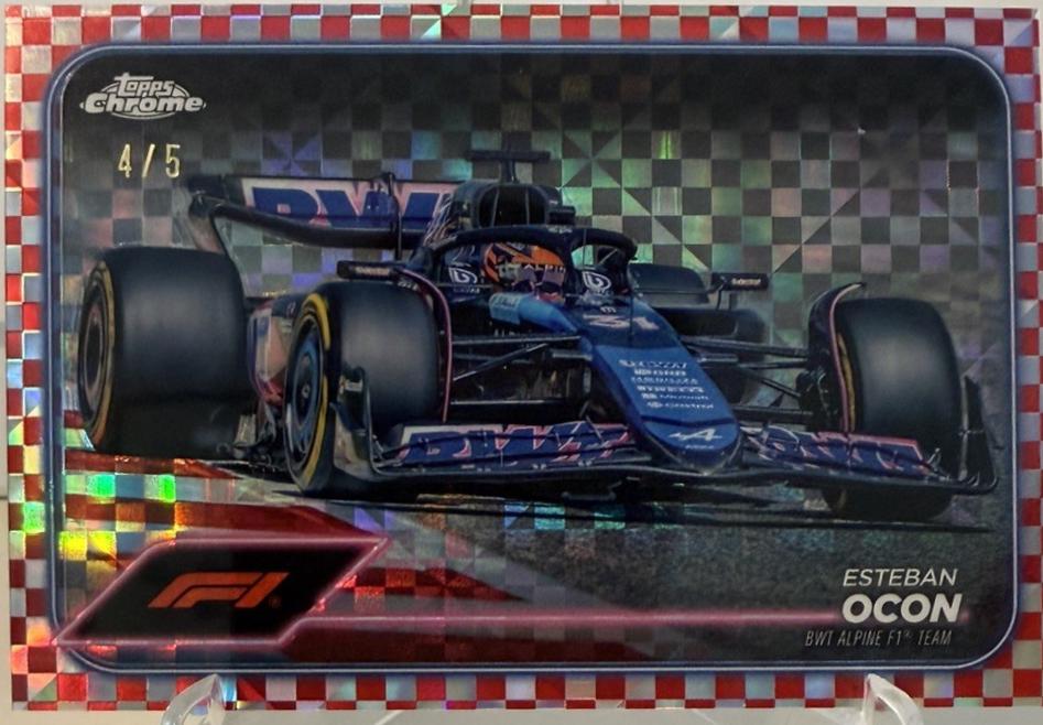 Esteban Ocon [Checker Flag Red Refractor] #81