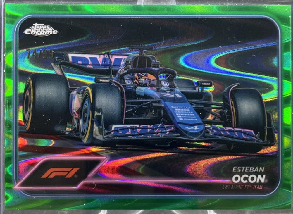 Esteban Ocon [Green RayWave Refractor] #81