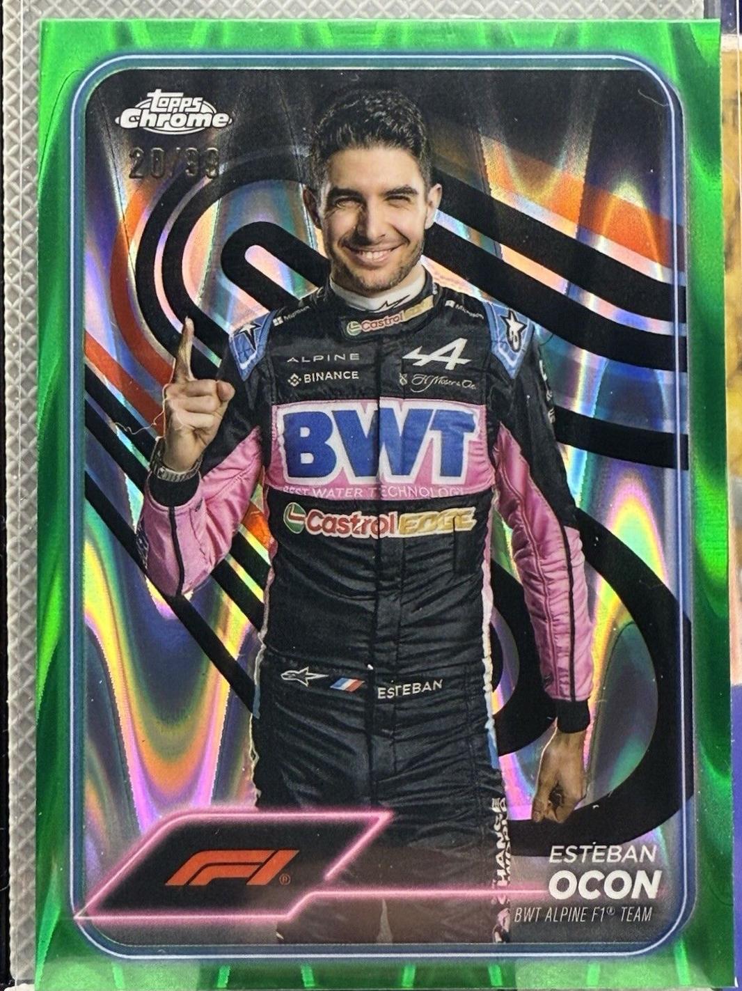 Esteban Ocon [Green RayWave Refractor] #9