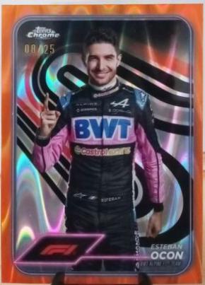 Esteban Ocon [Orange RayWave Refractor] #9