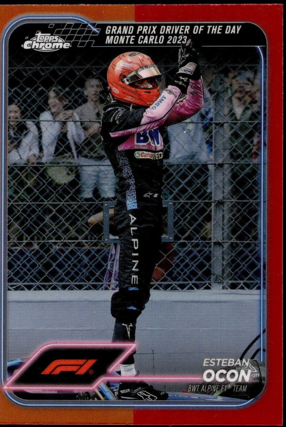 Esteban Ocon [Orange Red Refractor] #164