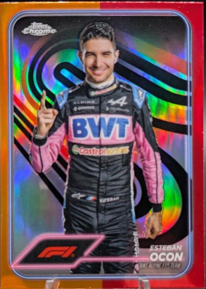 Esteban Ocon [Orange Red Refractor] #9