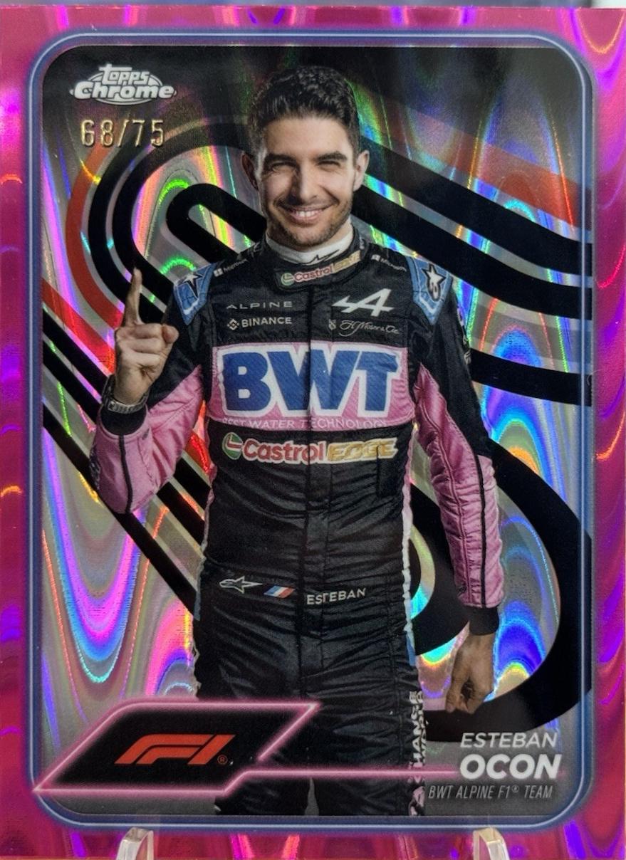 Esteban Ocon [Pink RayWave Refractor] #9