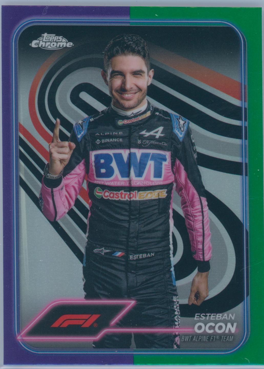 Esteban Ocon [Purple Green Refractor] #9