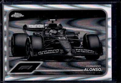 Fernando Alonso [Black White RayWave Refractor] #83