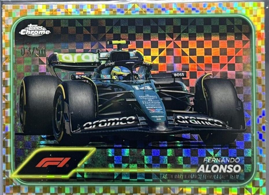 Fernando Alonso [Checker Flag Gold Refractor] #83