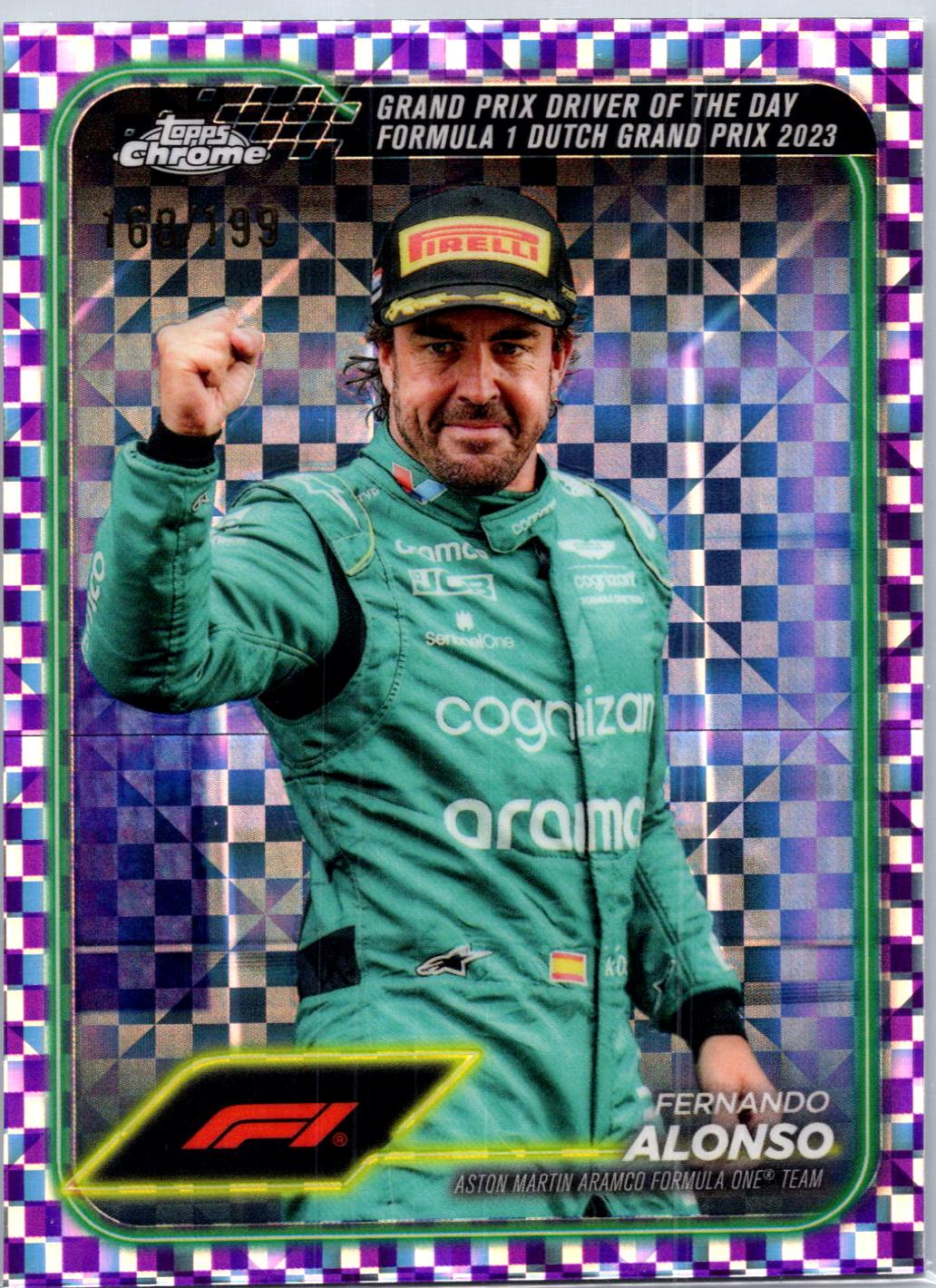 Fernando Alonso [Checker Flag Purple Refractor] #171