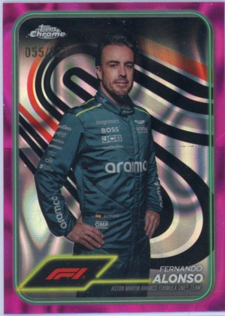 Fernando Alonso [Fuchsia Lava Refractor] #11