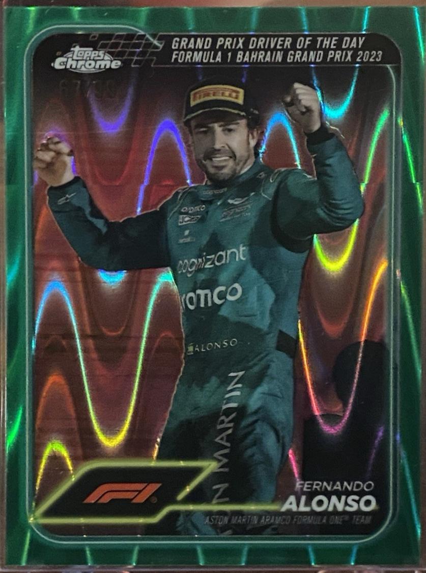 Fernando Alonso [Green RayWave Refractor] #159