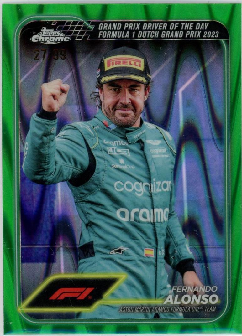 Fernando Alonso [Green RayWave Refractor] #171