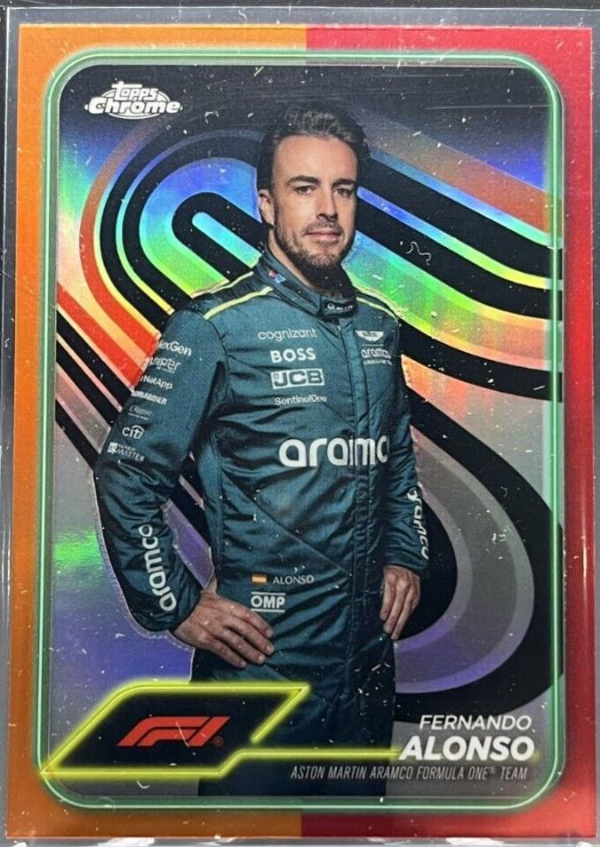 Fernando Alonso [Orange Red Refractor] #11