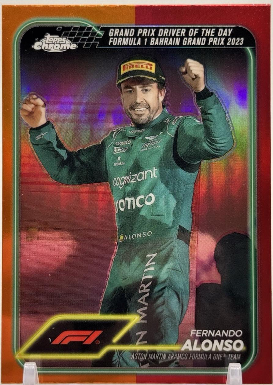Fernando Alonso [Orange Red Refractor] #159